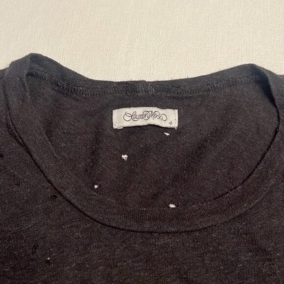 Lauren Moshi Distressed Heart TShirt - Picture 3 of 5